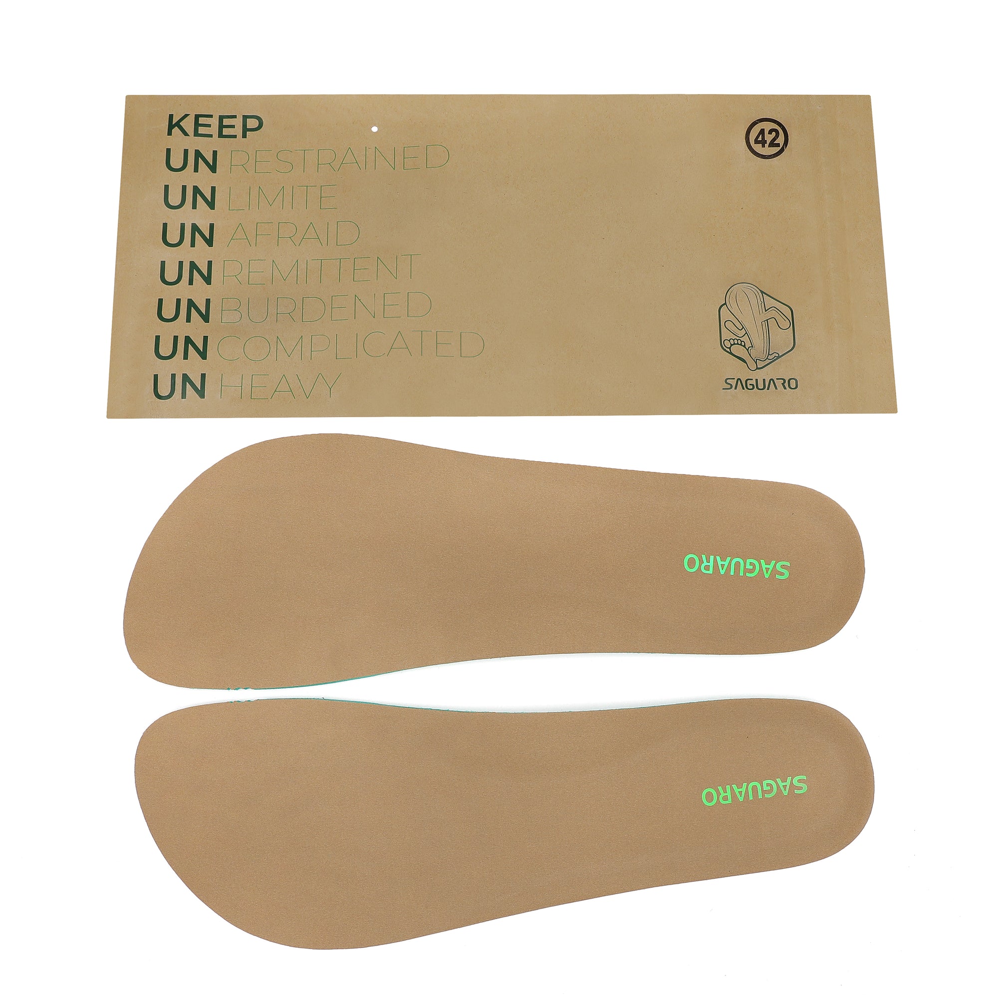 Saguaro Barefoot Shoes Insoles - Microfibre