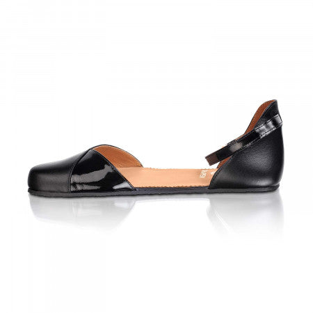 Shapen Poppy Leather Black