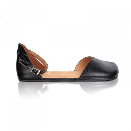 Shapen Poppy Leather Black