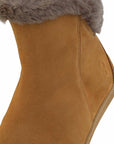 Shapen Fluffy Boots Brown