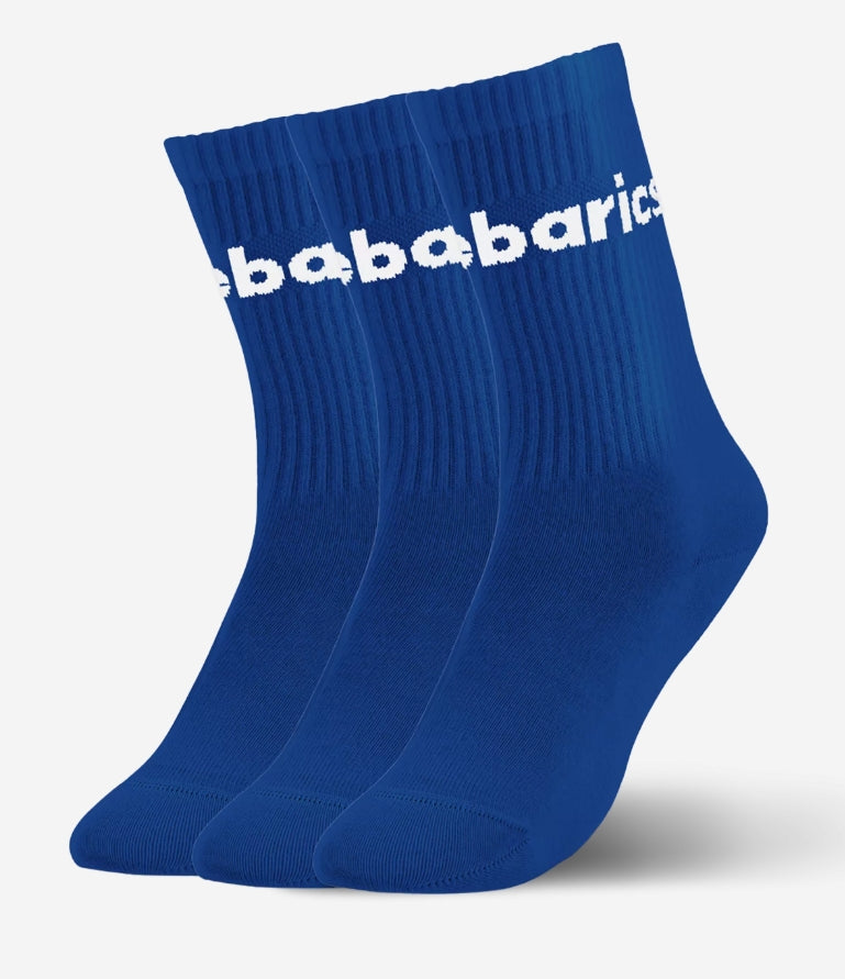 Barefoot Socks Barebarics Crew 3 Pack Blue