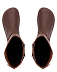Shapen Glam Knee-High Barefoot Boots - Brown Leather