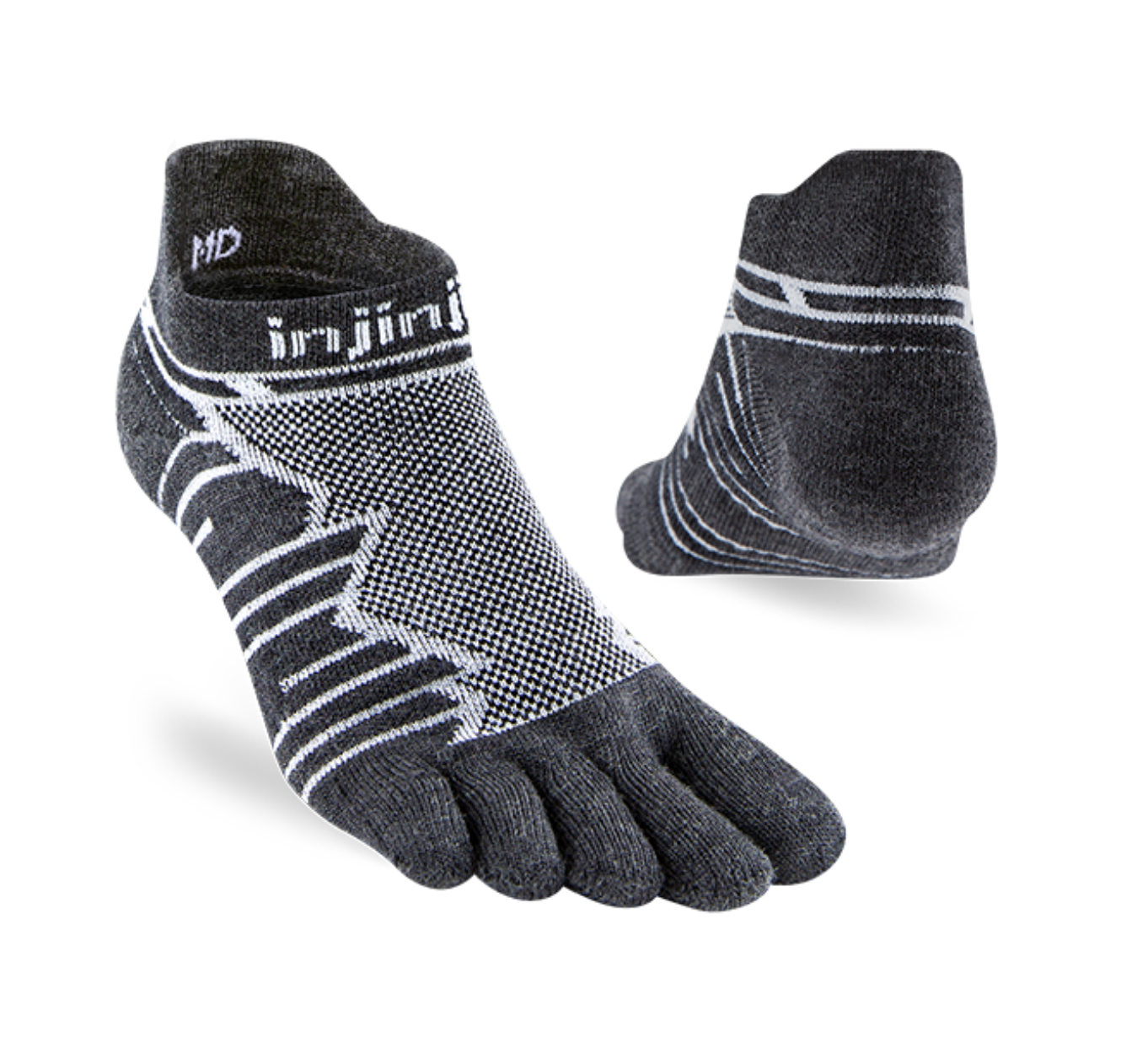 Injinji Ultra Run Midweight No Show Merino Wool