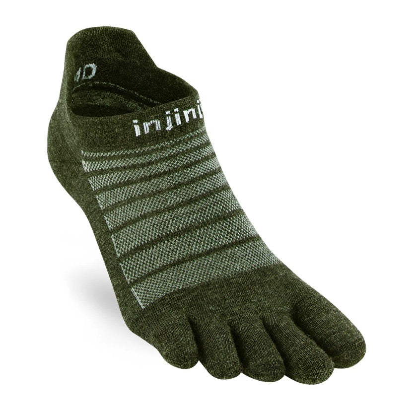Injinji Run Lightweight No Show Merino Wool