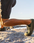 FLOW Tattoo Beach Lunge Closeup