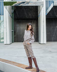 Shapen Glam Knee-High Barefoot Boots - Brown Leather