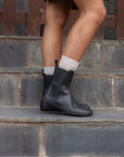 Shapen Victory Barefoot Chelsea Boots - Black Leather