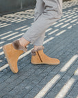 Shapen Fluffy Boots Brown