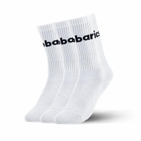Barefoot Socks Barebarics Crew 3 Pack White