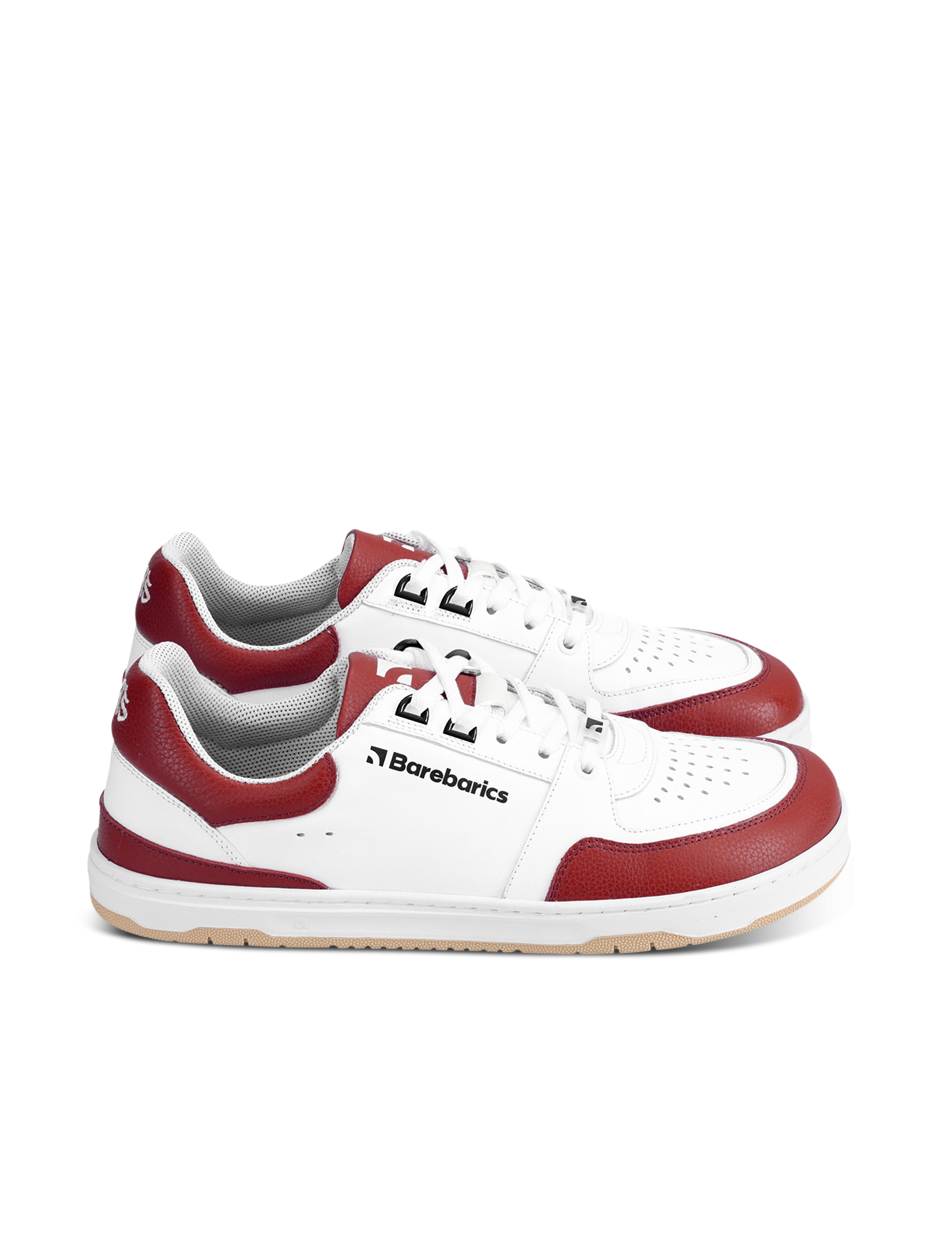 Barebarics Wave White & Crimson Red