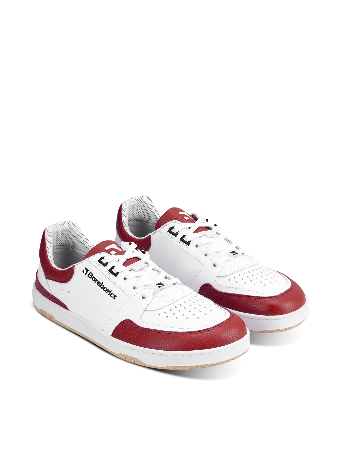 Barebarics Wave White & Crimson Red