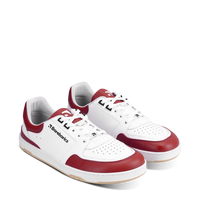 Barebarics Wave White & Crimson Red