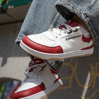 Barebarics Wave White & Crimson Red