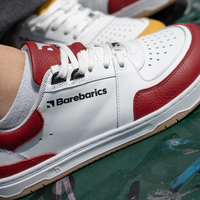 Barebarics Wave White & Crimson Red