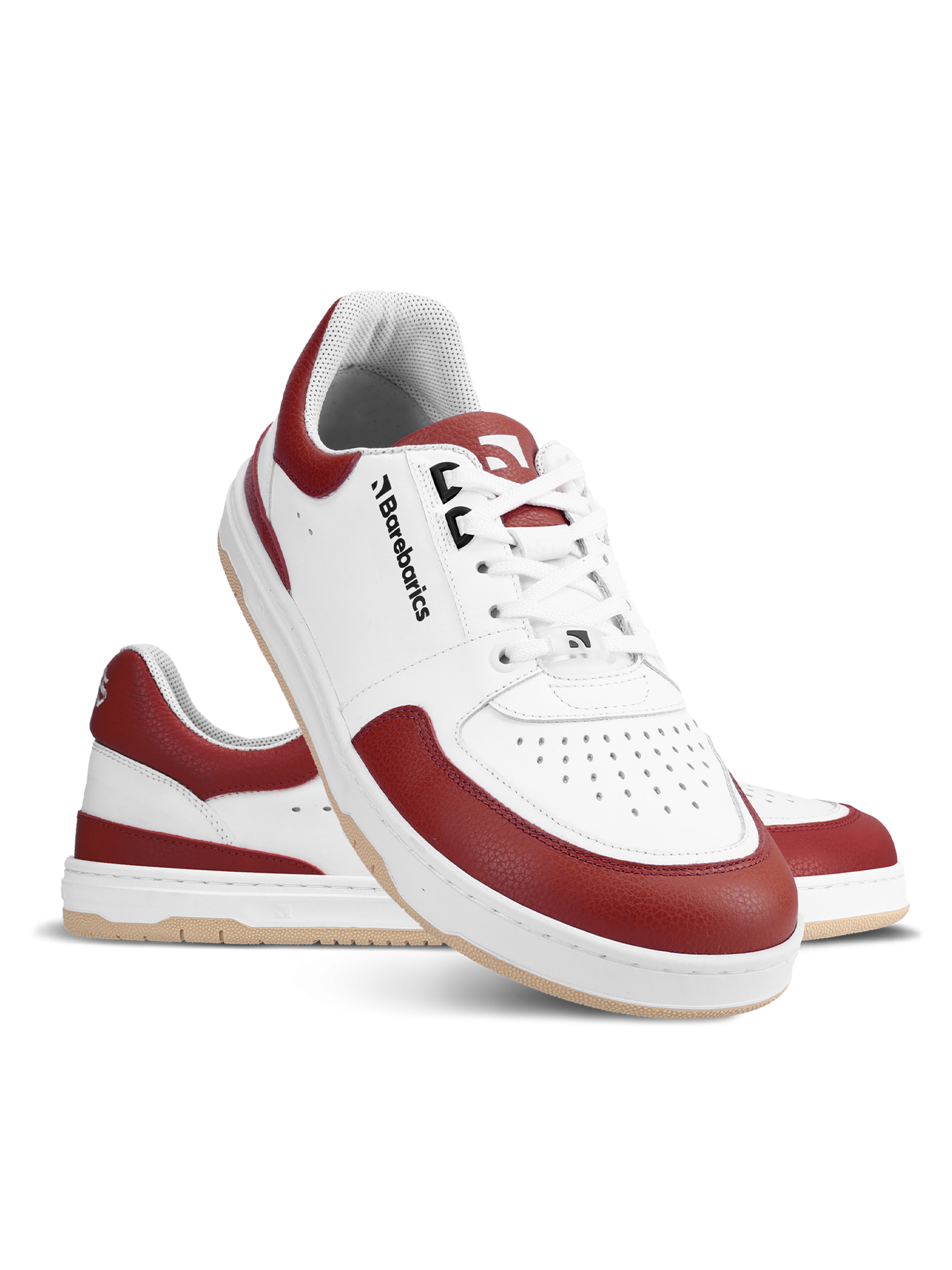 Barebarics Wave White & Crimson Red