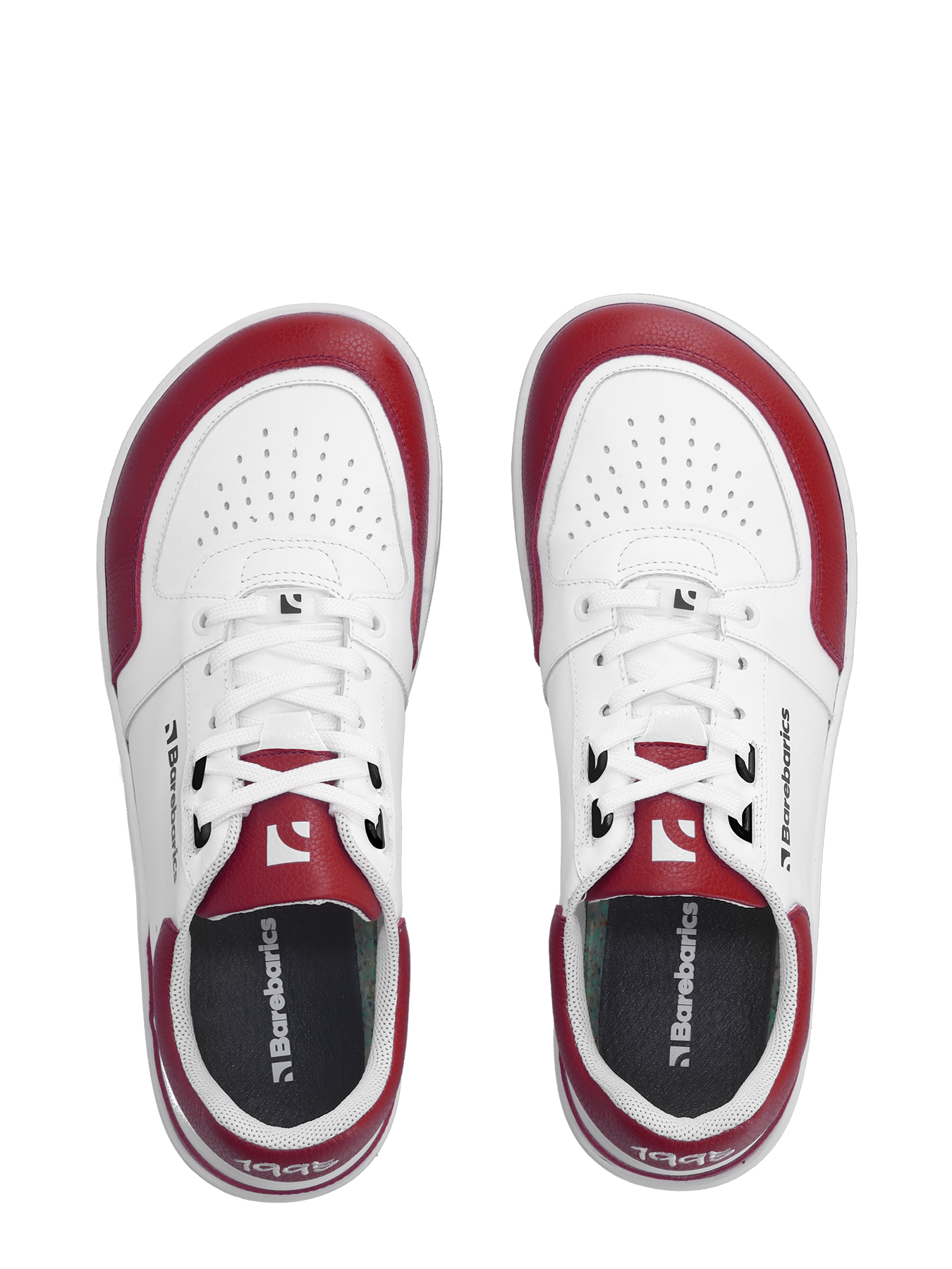 Barebarics Wave White & Crimson Red