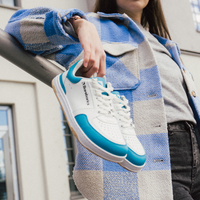Barebarics Wave White & Dark Turquoise