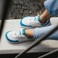Barebarics Wave White & Dark Turquoise