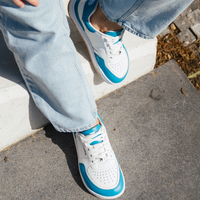 Barebarics Wave White & Dark Turquoise