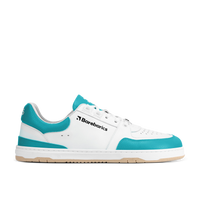 Barebarics Wave White & Dark Turquoise