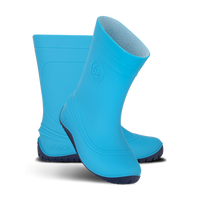 Be Lenka Kids Barefoot Rain Boots Pudds - Aqua Blue