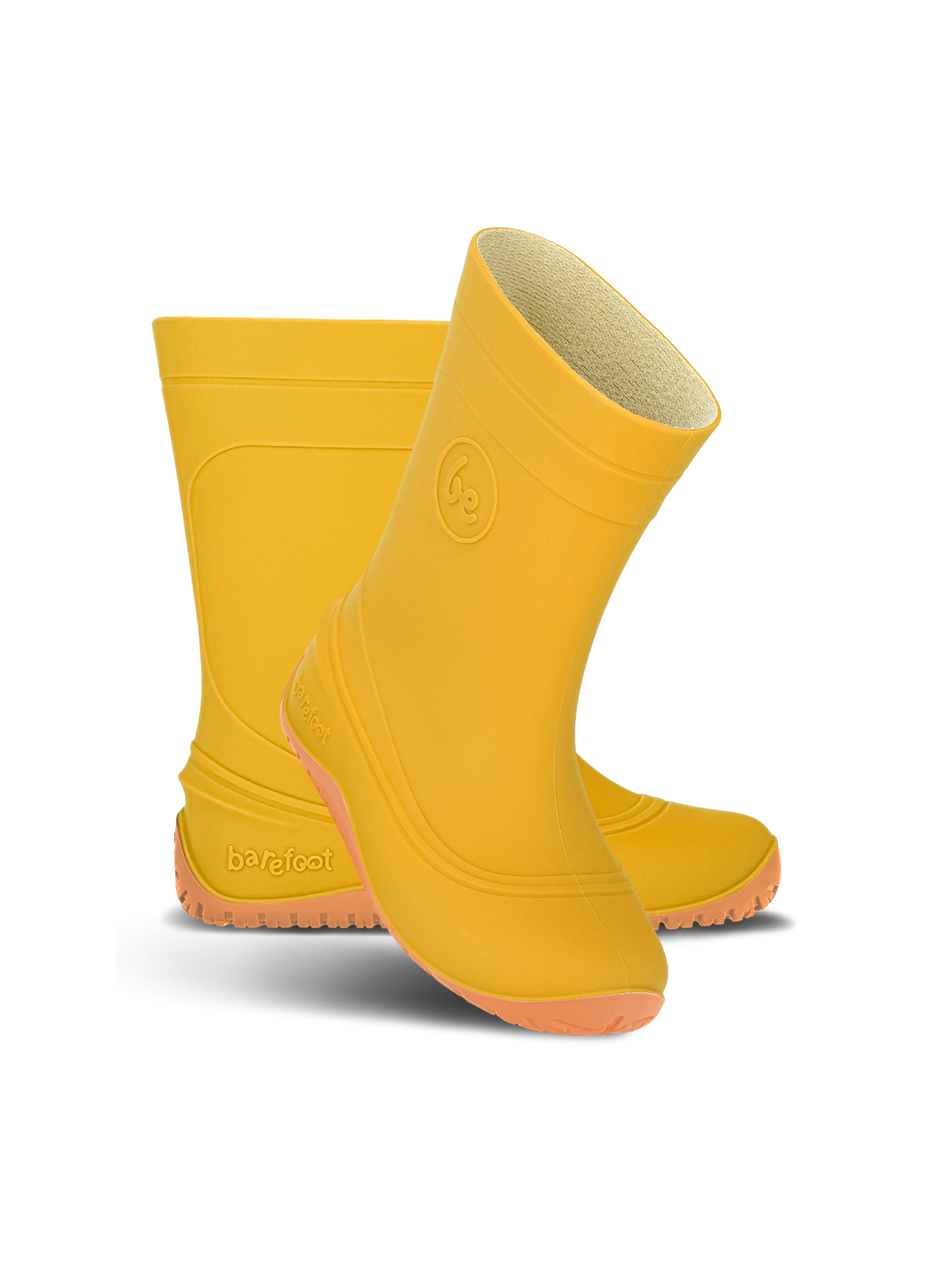 Be Lenka Kids Barefoot Rain Boots Pudds - Yellow