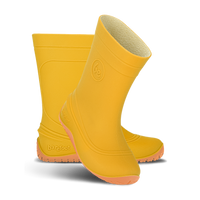 Be Lenka Kids Barefoot Rain Boots Pudds - Yellow