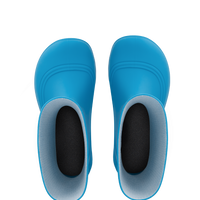 Be Lenka Kids Barefoot Rain Boots Pudds - Aqua Blue