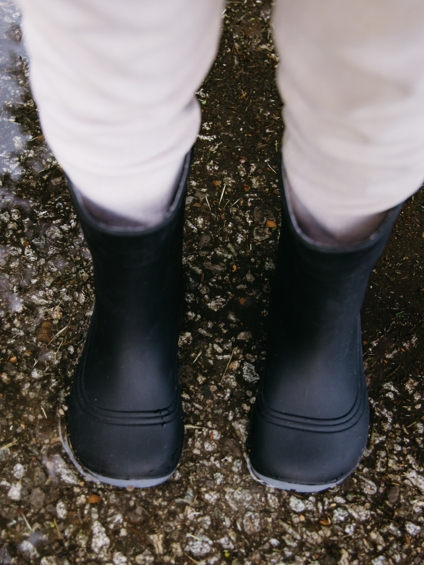 Be Lenka Kids Barefoot Rain Boots Pudds - Black