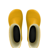 Be Lenka Kids Barefoot Rain Boots Pudds - Yellow