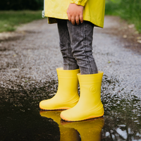 Be Lenka Kids Barefoot Rain Boots Pudds - Yellow
