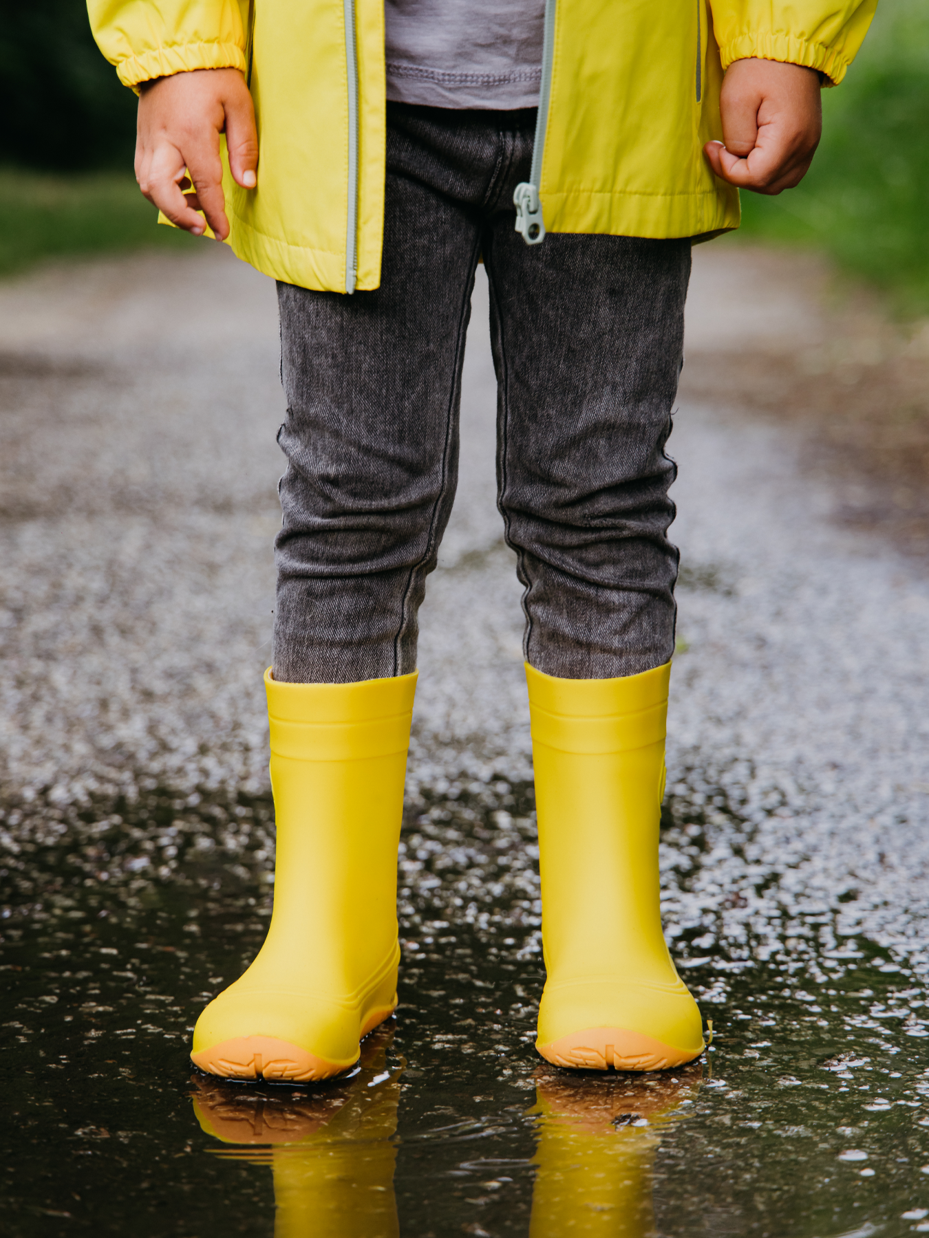 Be Lenka Kids Barefoot Rain Boots Pudds - Yellow