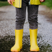 Be Lenka Kids Barefoot Rain Boots Pudds - Yellow