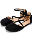 Shapen Orchid Sandals Black Suede