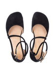 Shapen Orchid Sandals Black Suede