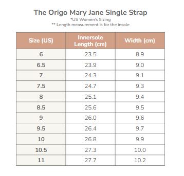 Origo Shoes The Mary Jane Single Strap