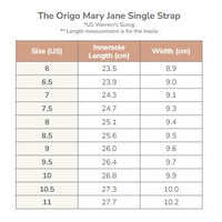 Origo Shoes The Mary Jane Single Strap Black