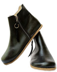 Designed By Anya Rosa Zipper Boot Black Smooth