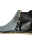 Designed By Anya Rosa Zipper Boot Black Smooth