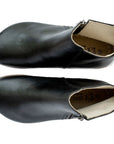 Designed By Anya Rosa Zipper Boot Black Smooth