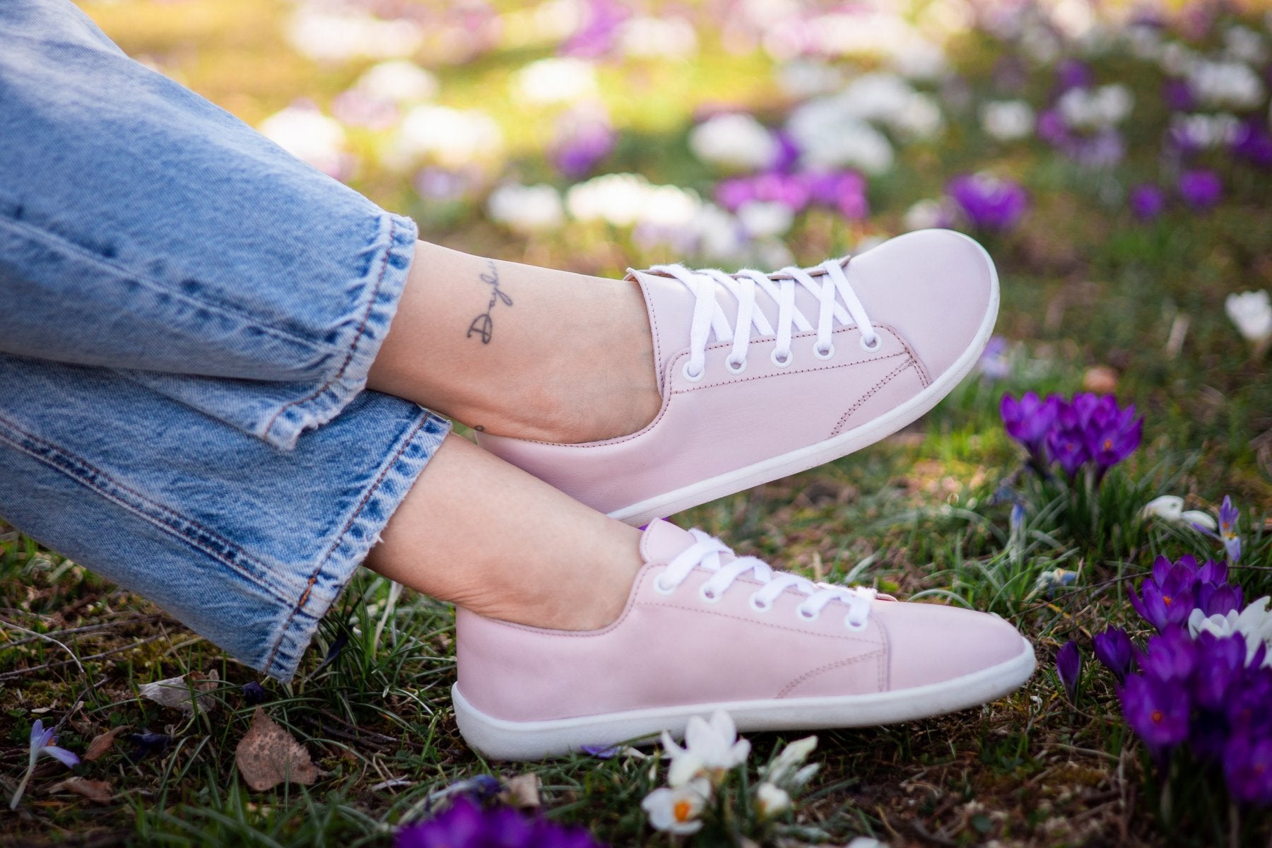 Barefoot sneakers leather Be Lenka Prime Pink – Barefoot Shoes