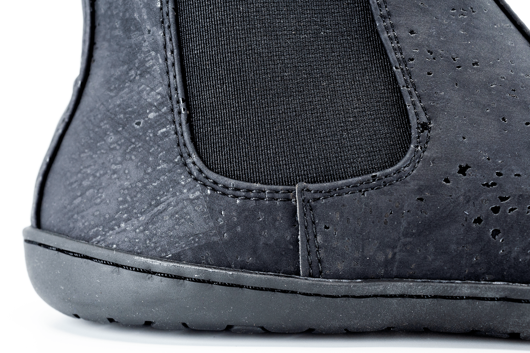 Mukishoes Chelsea Cork Black