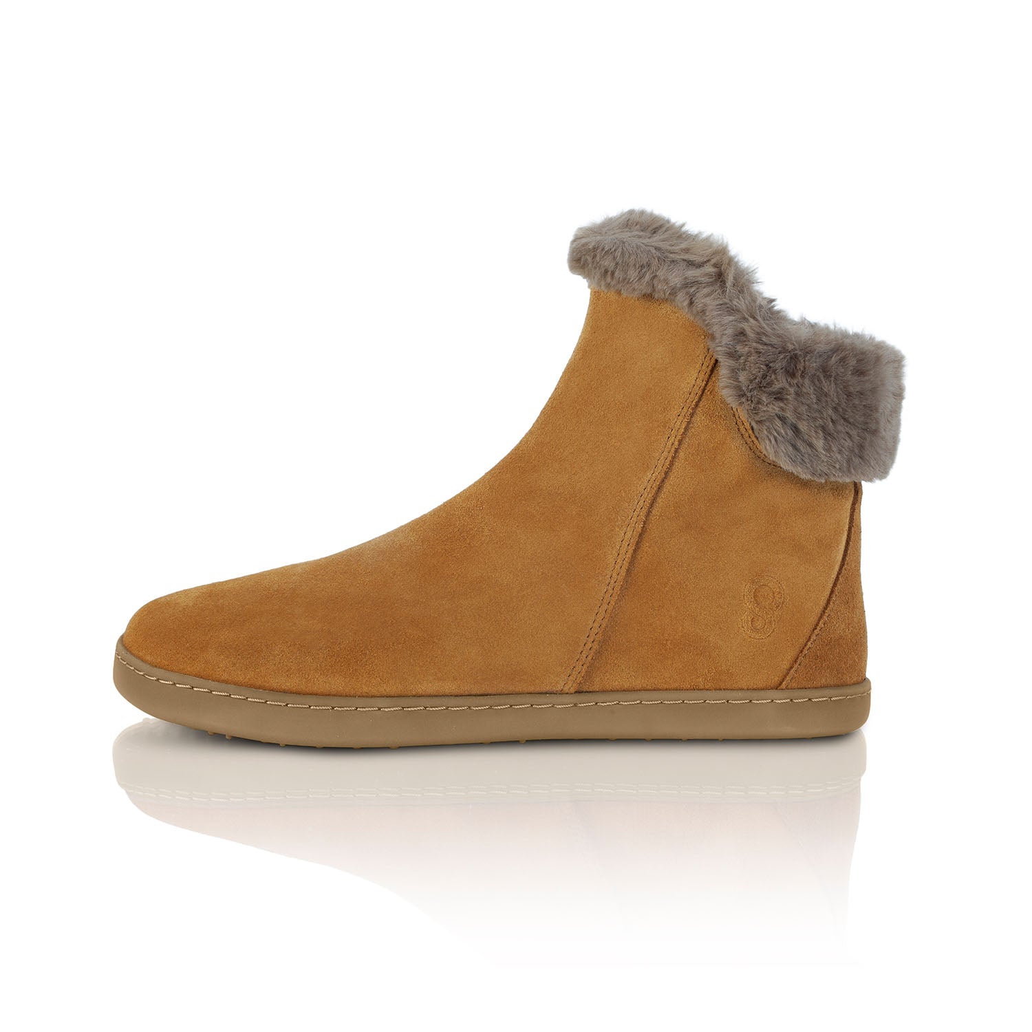 Shapen Fluffy Boots Brown