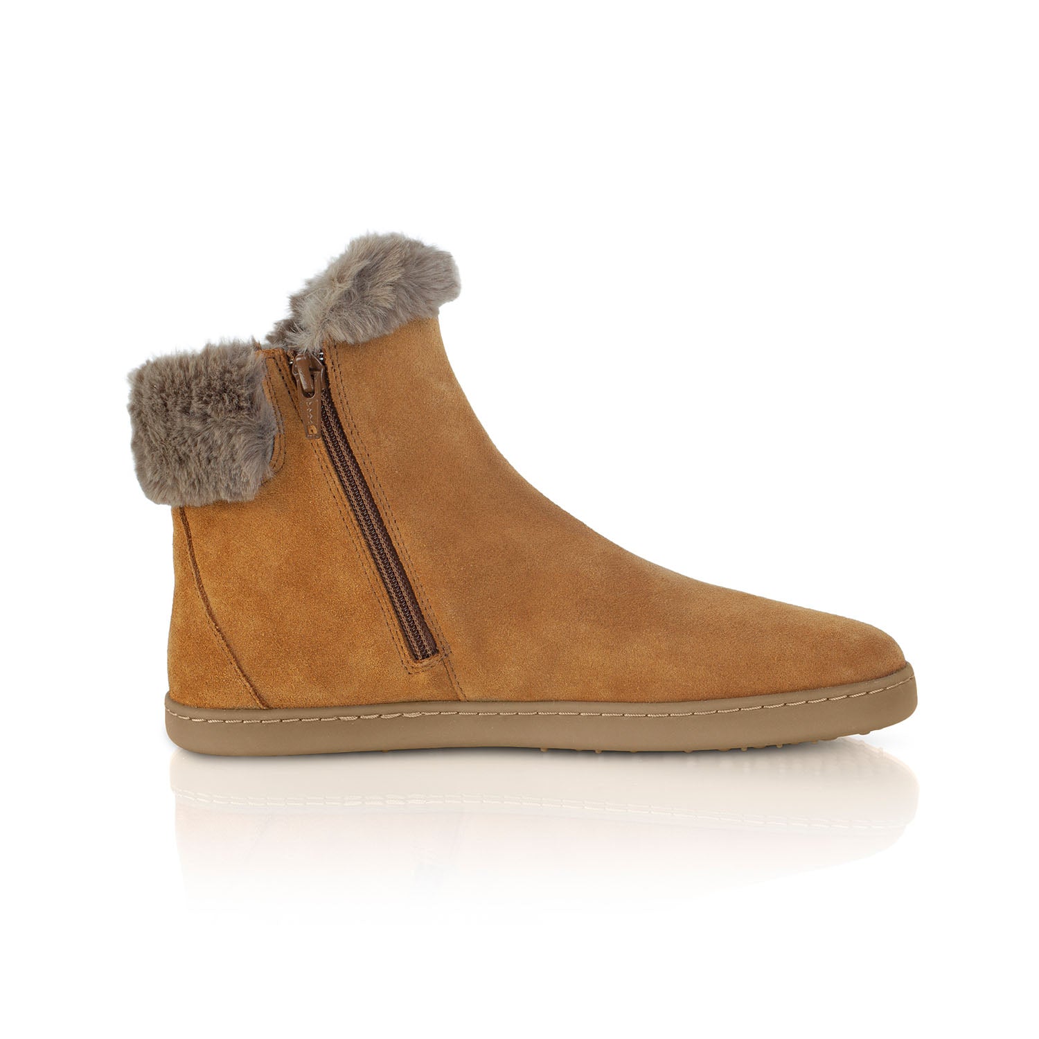 Shapen Fluffy Boots Brown