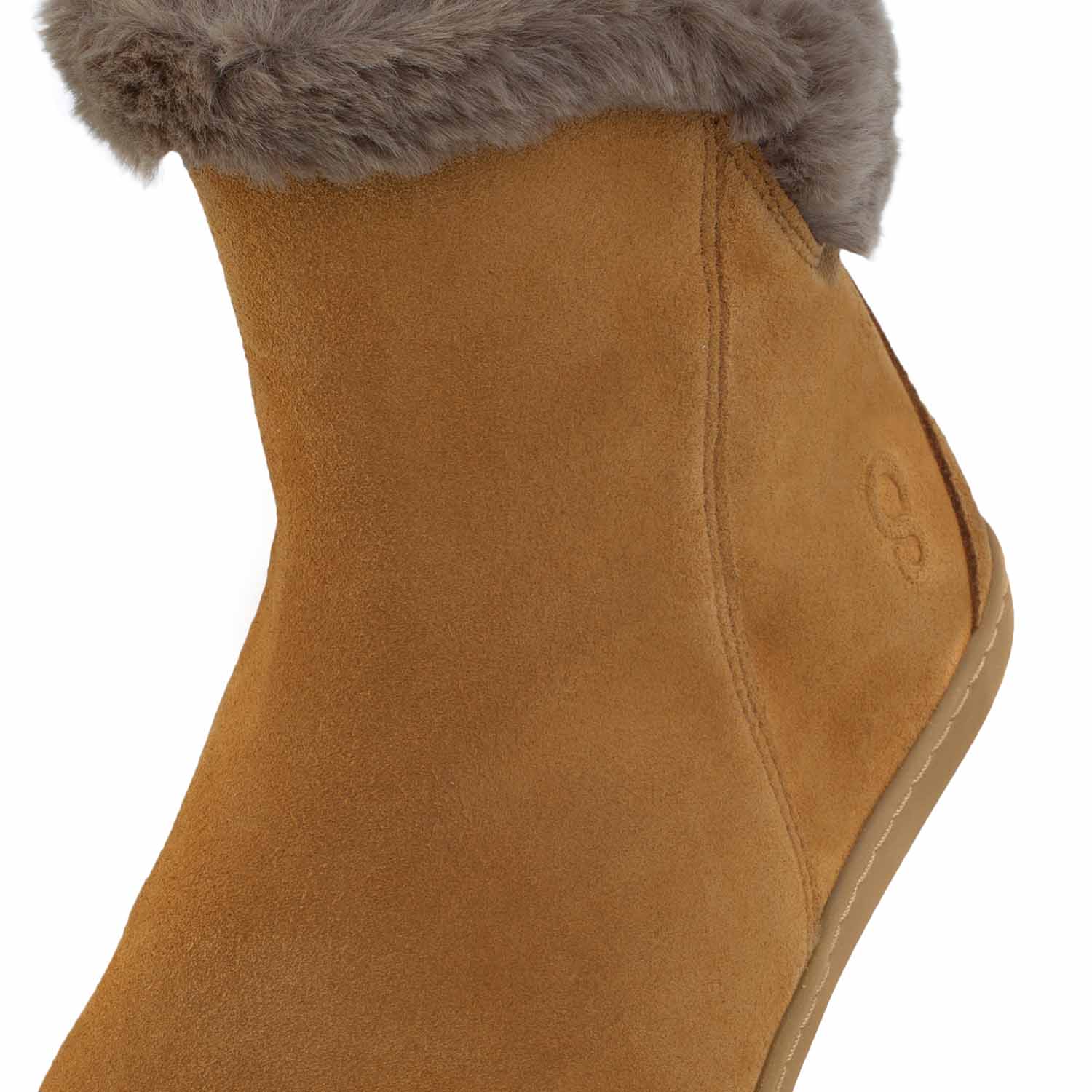 Shapen Fluffy Boots Brown