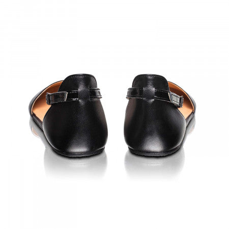 Shapen Poppy Leather Black