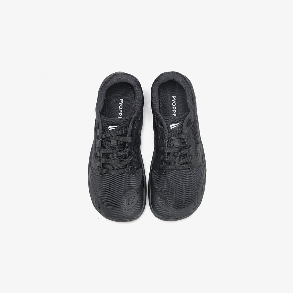 Pyopp Fledge Day02 Barefoot Sneakers - Black On Black