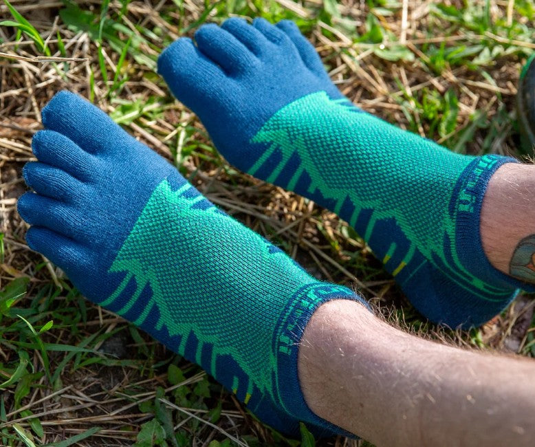 Injinji Ultra Run Midweight Unisex No Show Onyx