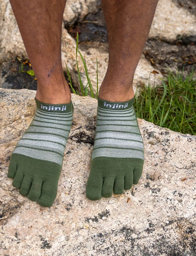Injinji Run Lightweight No Show Merino Wool