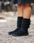 Shapen Knitty Barefoot Boots - Black